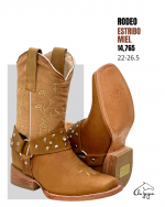 D Rodeo Estribo Miel S. Cuero H-19