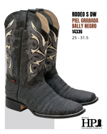 Rodeo Sólida Pg Bally Negro-Negro Dw S. Cuero H-Rr