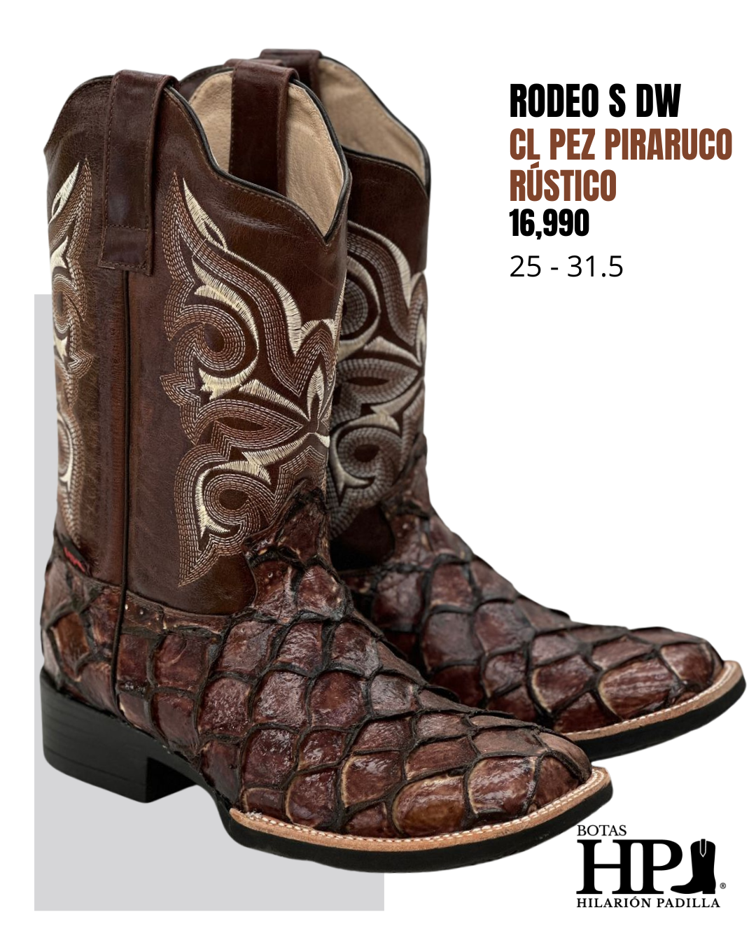 Rodeo Sólida Cl Pez Piraruco Rústico Shedròn Dw S. R. H-R