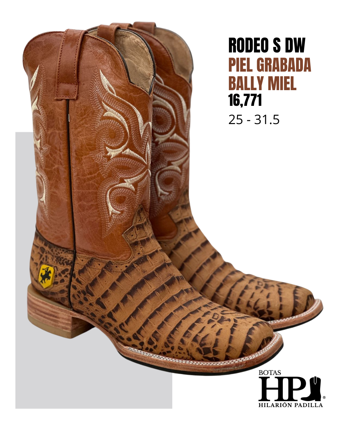 Rodeo Sólida Pg Bally Miel Papaya Dw S.Cuero H-R