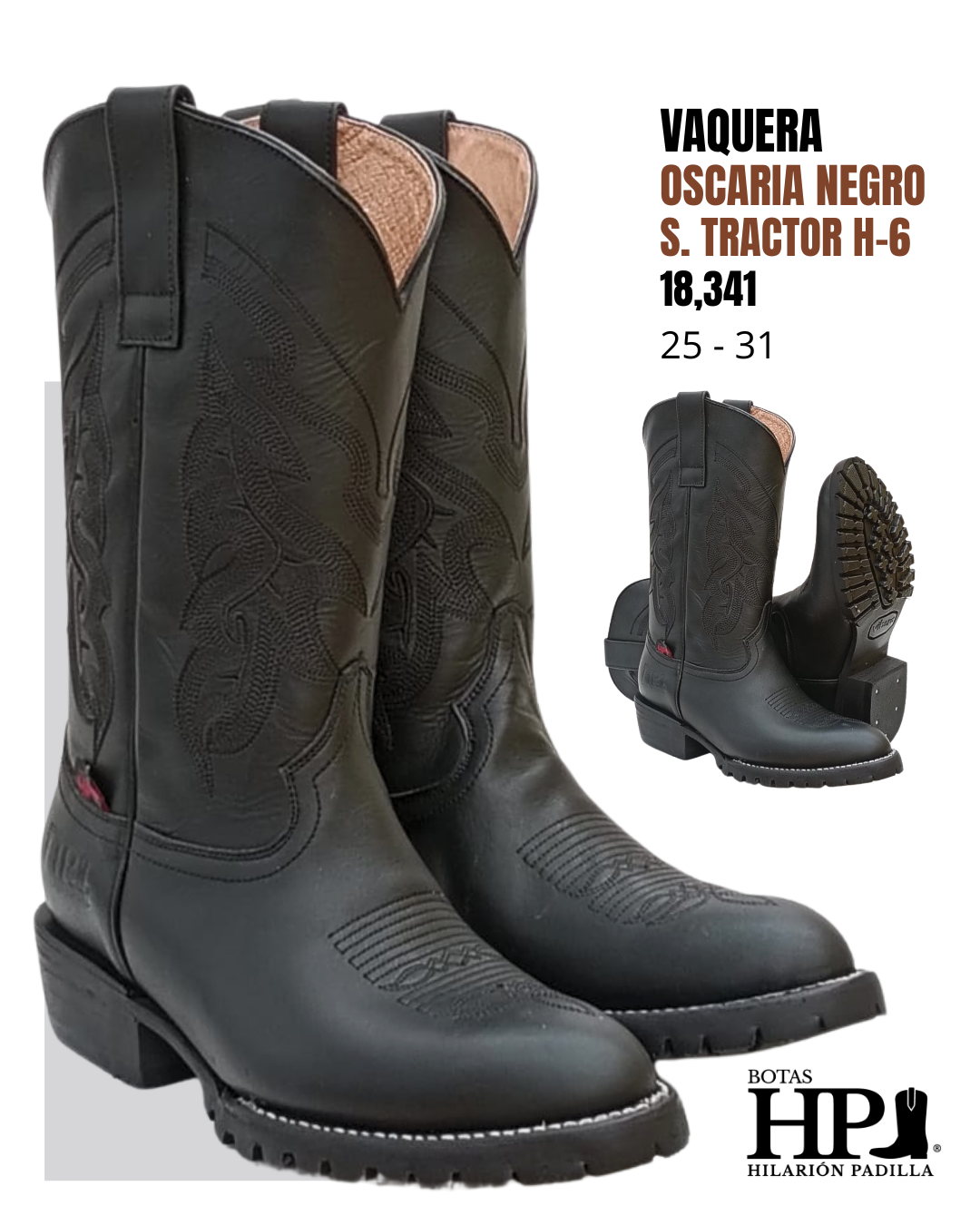 Vaquera Oscaria Negra S.Tractor H-6