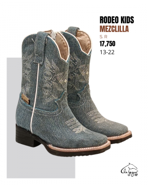 N Rodeo Sólida Mezclilla Niña S. R H-19