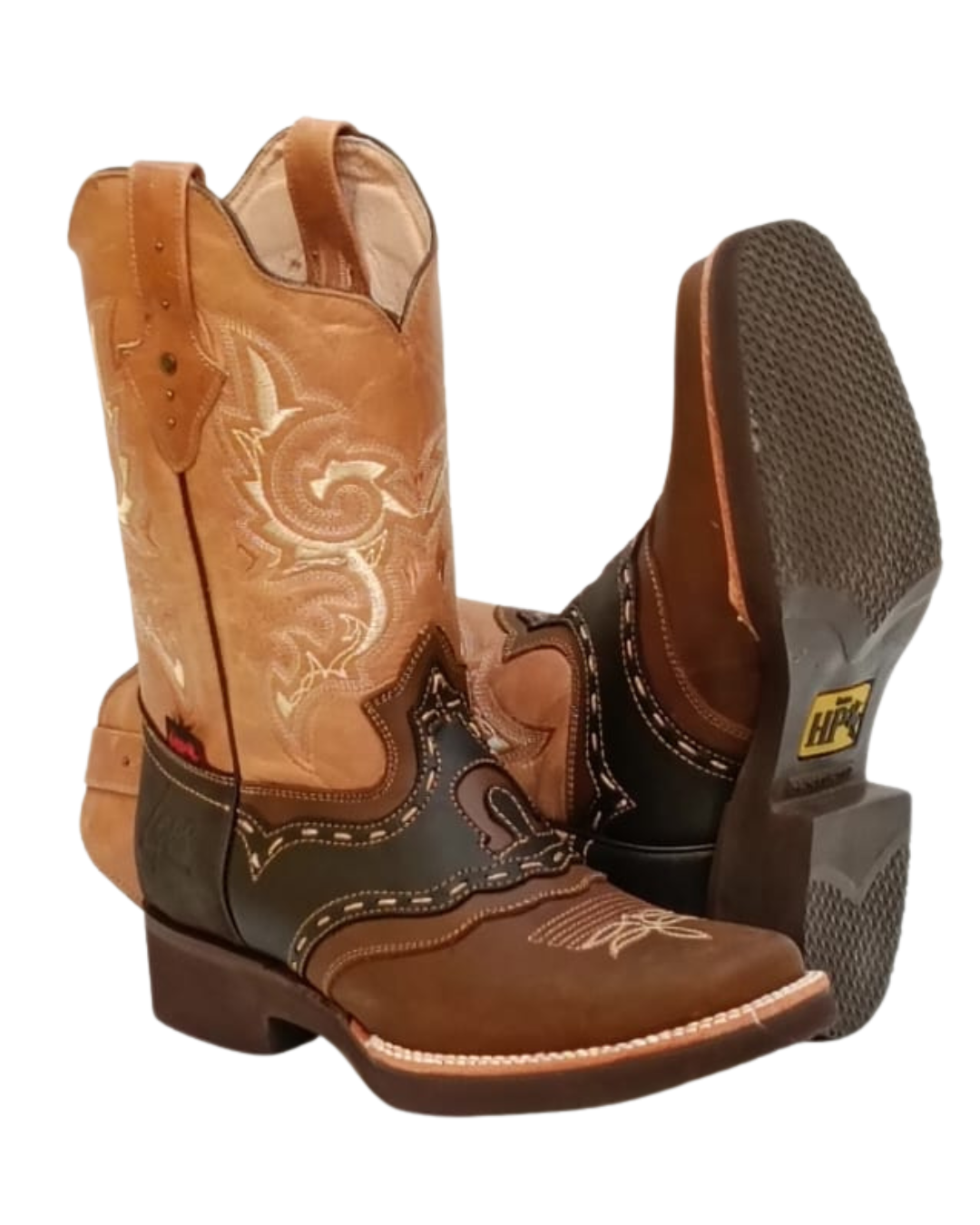 Rodeo A. Herradura Papaya-Choco-Amarillo. S. Confort H-Hp - Imagen 2