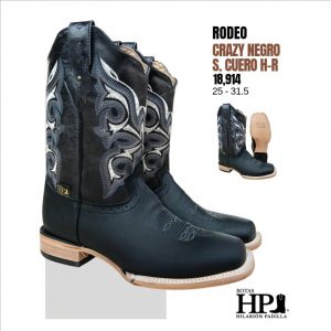 Rodeo Sólida Dw Crazy Negro, Negro S. Cuero H-R