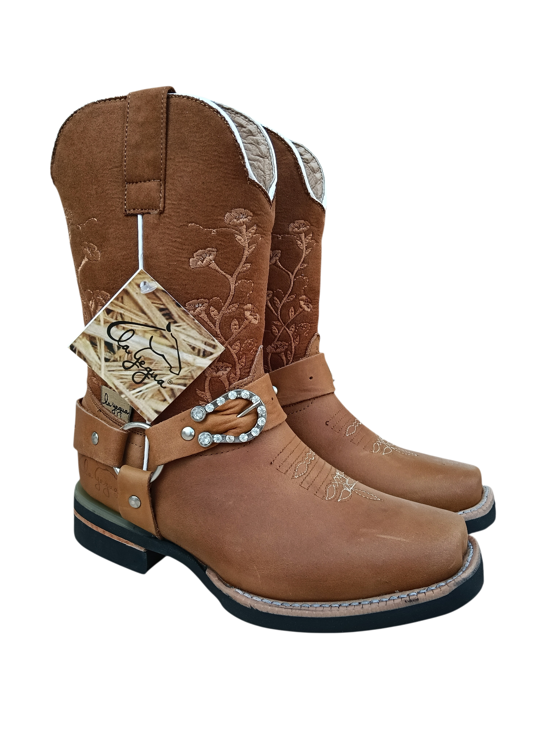 N Rodeo Sólida Estribo Crazy Miel Niña S. Nova H-19 - Imagen 2