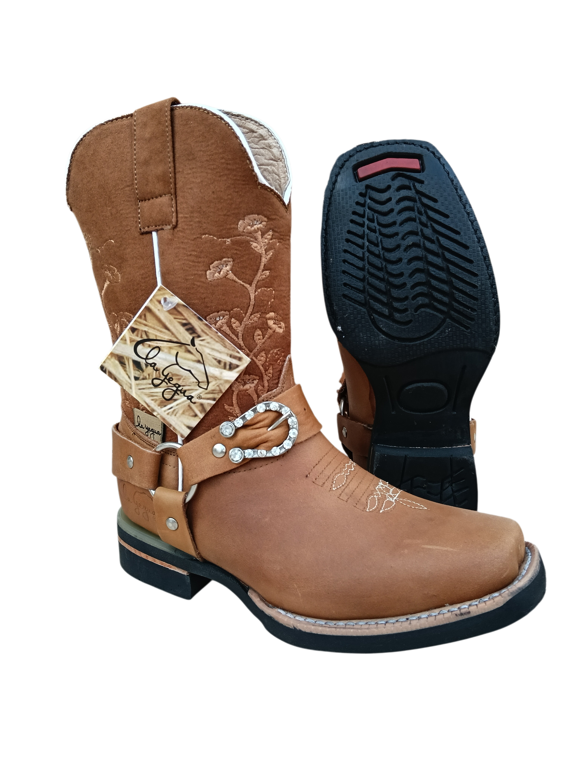 N Rodeo Sólida Estribo Crazy Miel Niña S. Nova H-19 - Imagen 3