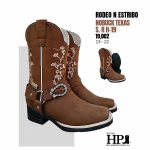 N Rodeo Sólida Estribo Nobuck Texas Niña S. R H-19