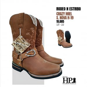 N Rodeo Sólida Estribo Crazy Miel Niña S. Nova H-19