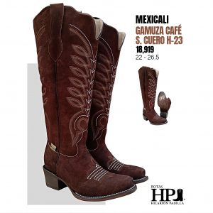 D Mexicali Gamuza Café S. Cuero H-23