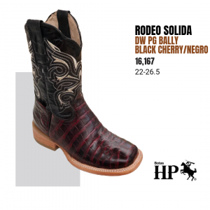 Rodeo Sólida Pg Bally Black Chery Negro Dw S.Cuero H-R
