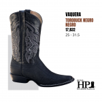 Vaquera Torobuck S. Cuero H-Vers Negro-Negro