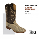 Rodeo Solida Dw Python S. Cuero H-R Natural-Negro