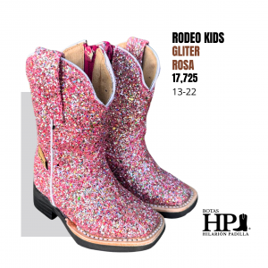 N Rodeo Sólida Gliter Rosa Niña S. R H-19