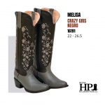 D Melisa Venado Gris S. Cuero H-23 Negro