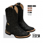 N Rodeo Sólida Gliter Negro S. R H-19