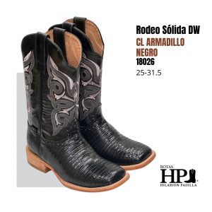 Rodeo Sólida Dw Cl Armadillo Negro S. Cuero H-R