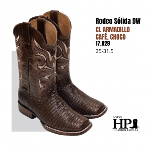 Rodeo Solida Dw Cl. Armadillo Café-Choco S. Cuero H-R