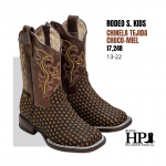 N Rodeo Sólida Chinela Tejida Choco-Miel-Choco S. Cuero H-R